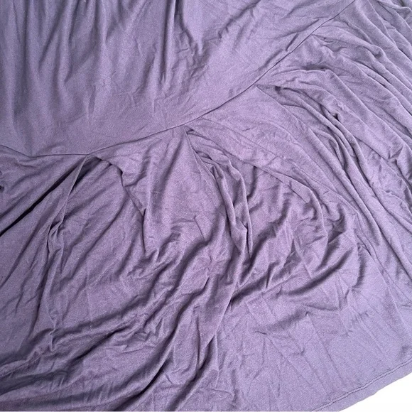 Free People Francesca One Shoulder Dress Midi Navy Blue Size Medium NWT - Picture 9 of 11